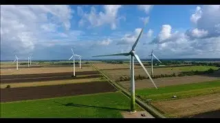 Nordfriesland Tour, wind farm near Hemme with Enercon, Repower and Vestas wind turbines