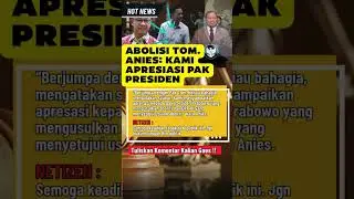 ANIES APRESIASI PRESIDEN #shorts #trendingshorts #beritaterkini #tomlembong #prabowo #aniesbaswedan