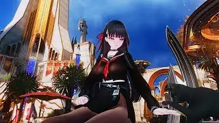 鳴潮 Wuthering Waves MOD 千咲  純黑JK制服 Chisa uniform