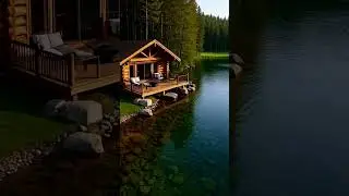 Escape to serenity 🌲✨ Cozy log cabin by the lake &mdash; perfect for peaceful moments and nature vibes