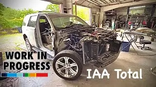🧰 Front End Comes Off Our Salvage IAA Tahoe Finally 💥