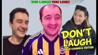 Try not to Laugh Challenge Couple Channels Edition (Sam & Monica)  - Reaction!