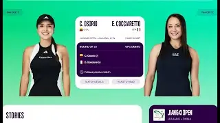 Osorio Vs Cocciaretto | Jiangxi China Open 2025 LIVE Round Of 32 | Live Score & Match Updates