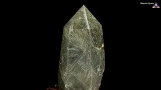 P407 - Silver Rutilated Polished Quartz Crystal