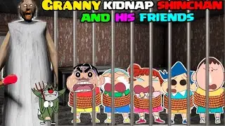 Granny Chapter 2 Door Escape With Shin-chan and Friends 🤣Funny Gameplay