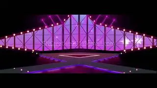 Entertainment TV Studio Set 16   Virtual Green Screen Background Loop