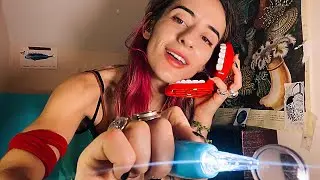 ASMR - fast personal attention to your FACE (chaotic dentist) ❤️‍🩹🦷