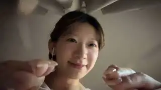 Sleep aid ASMR two-voice soft language plucking ears. This video seems to be the third, an