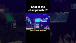 Mark Allen resafe. shot of the championship? #worldsnookerchampionship