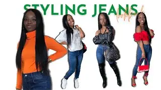 HOW TO STYLE DENIM JEANS LOOKBOOK | Shanice G