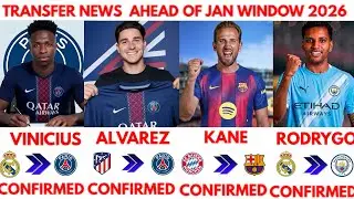 ALL CONFIRMED AND RUMOURS TRANSFERS NEWS AHEAD OF JANUARY WINDOW:HARRY KANE TO BARCELONA🔥🚨