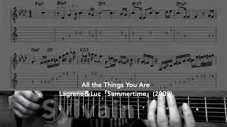 Sylvain Luc - All the Things You Are - Guitar Solo(Transcription)
