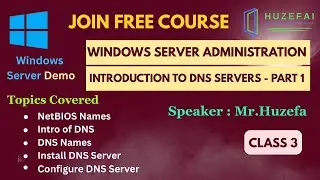 #Introduction of DNS with basic NetBIOS and Install, Configure DNS | Ekascloud | English