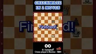 #Chess #puzzles №6 #Checkmate in 2 #moves #King, #Queen and #Bishop against #King and #Pawn #8x8