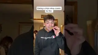 Eating chips ahoy cooke