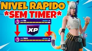 *SEM TIMER* MELHOR MAPA DE XP para SUBIR DE NIVEL RAPIDO na NOVA TEMPORADA
