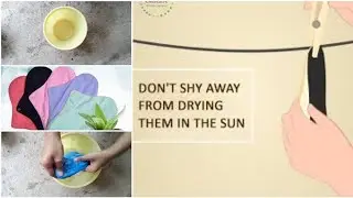 Zero Waste cloth Pads- How to wash cloth pads by hand? Washing instructions.