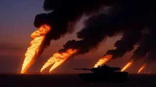 Apocalyptic Desert Storm Ambience | Gulf War Oil Fire Sounds