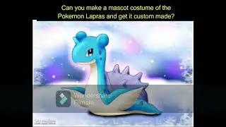 Request To Make A Custom Mascot Costume: Lapras (Pokemon) #mascotcostume