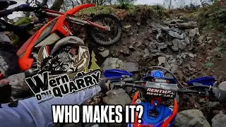 This Battle Nearly Destroyed my Bike | POV Wern Ddu Quarry
