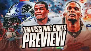 Thanksgiving NFL Preview For Fantasy Football! | Advice, Props & More
