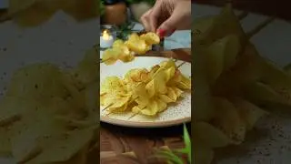 Peri Peri Potato Chips Tower | Crispy & Spicy Party Snack Recipe 😋 #shorts