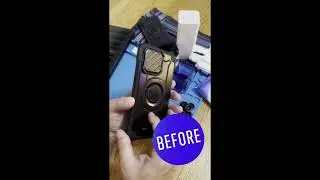 iPhone15; Cleaning & Screen Protector Replacement #iphone15promax #iphonecleaning #screenprotector