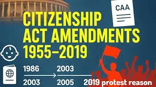 Citizenship Act 1955 Amendments 1955 to 2019 CAA full Explained | by Sachin maurya sir 