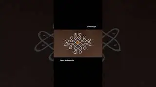 6&times;2 Dots Easy Daily Muggulu | Thipkyanchi,Festival Rangoli | Easy Chukkala Muggulu #Star Rangoli