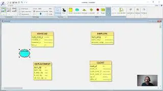 Exemple d'utilisation du logiciel Looping pour la création d'un MCD