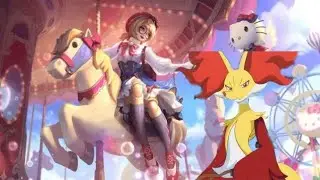 Angela con la skin de Hello Kitty (Mobile legends)