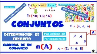 Conjunto: representación, cardinal y determinación