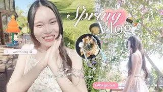 Spring Vlog 🌸  สร้างใบไม้ผลิแบบสดใสสไตล์ cafe girl, สัมผัสธรรมชาติ, เที่ยวศูนย์การเรียนรู้น่าน