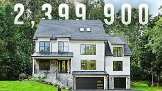 6 BED 3 Car Garage Close To McLean Virginia New Construction Custom Home with 12-foot Kitchen Island