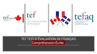 Tef Canada/TEF: Compréhension écrite examen Section A avec correction( Reading Exam with answers).