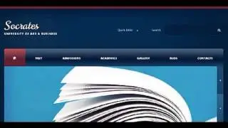 Preview Dark Blue University TMT Drupal