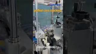 puffed corn crackers bags counting and stacking packing machine #puffedfood#packingmachine#automatic