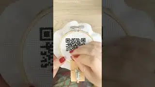 Cross stitch QR code WiFi shortcut! Full tutorial on the blog 🪡