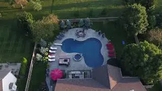 Omni Custom Vinyl Pool With Spillover Hot Tub