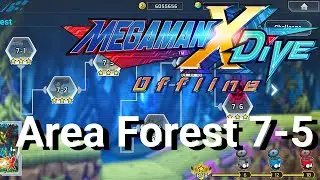 MegaMan X Dive Offline Area Forest 7-5(All Hidden Elements locations)