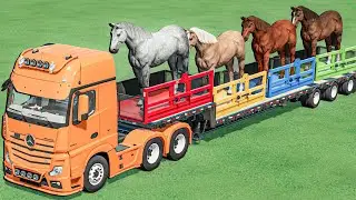 Work with Colors - HUGE HORSE with Mini Tractors | Farming Simulator 22