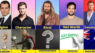 Comparison: Chris Hemsworth vs Jason Momoa vs Henry Cavill | Thor ⚡ vs Aquaman 🌊 vs Superman 🦸