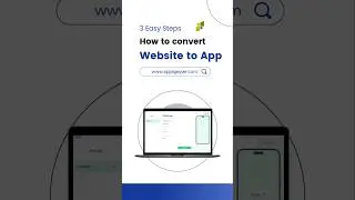 Turn a website into an app using appsgeyser.com #appmaker #appbuilder #Appsgeyser #mobileapp