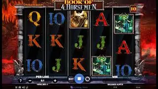 Demo gameplay of Book of 4 Horsemen by Spinomenal