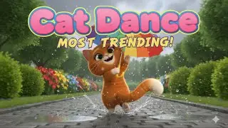 Little Kitty Dancing in the Rain 🌧️ | Cute Kids Song & Rainy Day Dance!