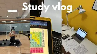 Study VLOG: Gen Chem exam #1, unboxing premed essentials and running equipment