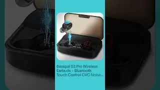 Basspal S3 Pro Wireless Earbuds &ndash; Bluetooth Touch Control CVC Noise Cancellation
