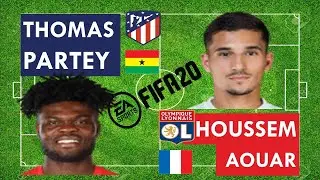 Thomas Partey vs Houssem Aouar - FIFA 20 comparison