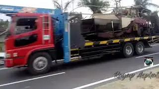 FUSO SELF LOADER TRUCK MOVING VINISHER NIGATA-Rayap Asphalt