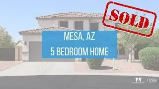 SOLD: 5-Bed Home on 10,000+ Sq Ft Lot in Mesa, Arizona | Private Backyard + Loft